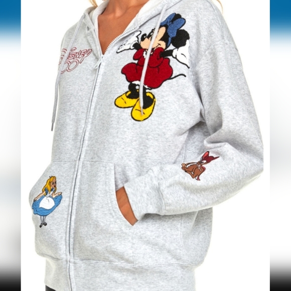 DISNEY MINNIE MOUSE full zip sweatshirt hoodie - Picture 3 of 16